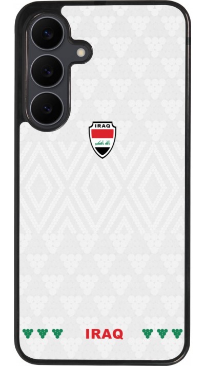 Coque Samsung Galaxy S25 FE - Silicone rigide noir Maillot de football Irak 2026 personnalisable