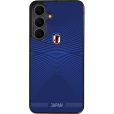 Coque Samsung Galaxy S25 FE - Silicone rigide noir Maillot de football Japon 2026 personnalisable