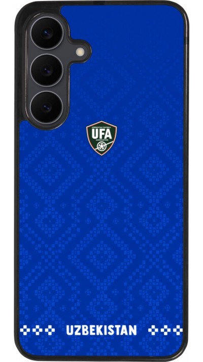 Samsung Galaxy S25 FE Case Hülle - Silikon schwarz Usbekistan 2026 personalisierbares Fussballtrikot