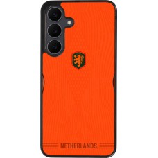 Samsung Galaxy S25 FE Case Hülle - Silikon schwarz Niederlande 2026 personalisierbares Fussballtrikot