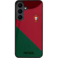 Coque Samsung Galaxy S25 FE - Silicone rigide noir Maillot de football Portugal 2022
