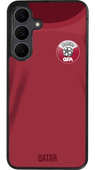 Samsung Galaxy S25 FE Case Hülle - Silikon schwarz Katar 2022 personalisierbares Fussballtrikot