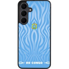 Samsung Galaxy S25 FE Case Hülle - Silikon schwarz Demokratische Republik Kongo 2026 personalisierbares Fussballtrikot