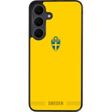 Samsung Galaxy S25 FE Case Hülle - Silikon schwarz Schweden 2026 personalisierbares Fussballtrikot