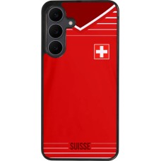 Coque Samsung Galaxy S25 FE - Silicone rigide noir Football shirt Switzerland 2022