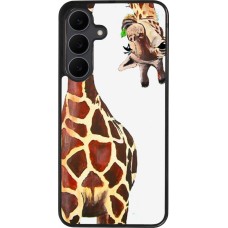 Coque Samsung Galaxy S25 FE - Silicone rigide noir Giraffe Fit