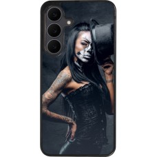 Samsung Galaxy S25 FE Case Hülle - Silikon schwarz Halloween 22 Tattooed Girl