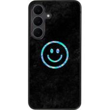 Samsung Galaxy S25 FE Case Hülle - Silikon schwarz Happy smiley irisirt