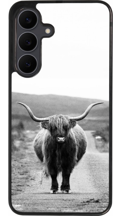 Samsung Galaxy S25 FE Case Hülle - Silikon schwarz Highland cattle