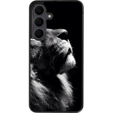 Samsung Galaxy S25 FE Case Hülle - Silikon schwarz Lion looking up
