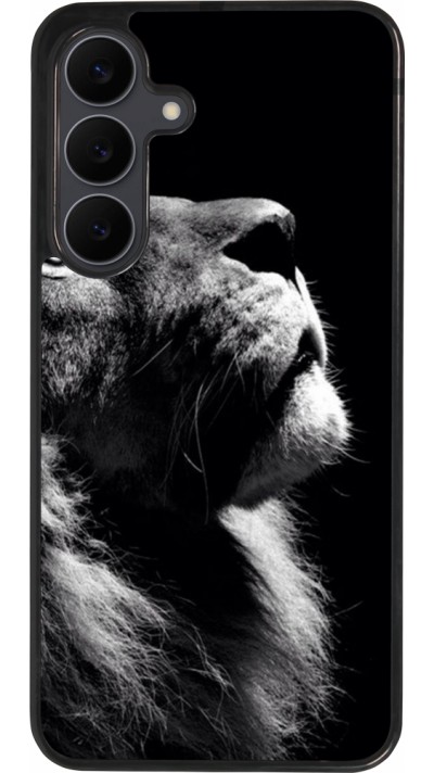Samsung Galaxy S25 FE Case Hülle - Silikon schwarz Lion looking up