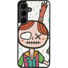Samsung Galaxy S25 FE Case Hülle - Silikon schwarz Little Girl Sketch