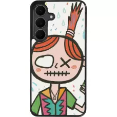 Coque Samsung Galaxy S25 FE - Silicone rigide noir Little Girl Sketch