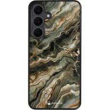 Samsung Galaxy S25 FE Case Hülle - Silikon schwarz Oliv Marmor