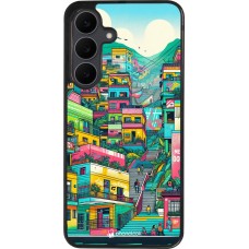 Samsung Galaxy S25 FE Case Hülle - Silikon schwarz Medellin Comuna 13 Kunst