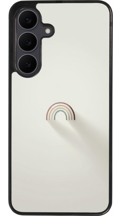 Samsung Galaxy S25 FE Case Hülle - Silikon schwarz Mini Regenbogen Minimal