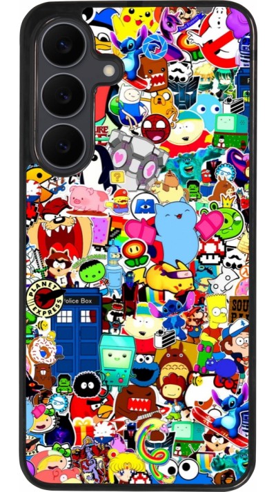 Samsung Galaxy S25 FE Case Hülle - Silikon schwarz Mixed cartoons
