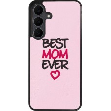 Samsung Galaxy S25 FE Case Hülle - Silikon schwarz Mom 2023 best Mom ever pink