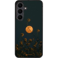 Samsung Galaxy S25 FE Case Hülle - Silikon schwarz Moon Flowers