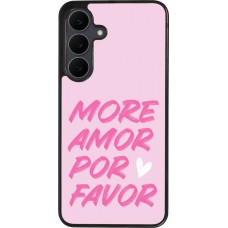 Samsung Galaxy S25 FE Case Hülle - Silikon schwarz More amor porfavor