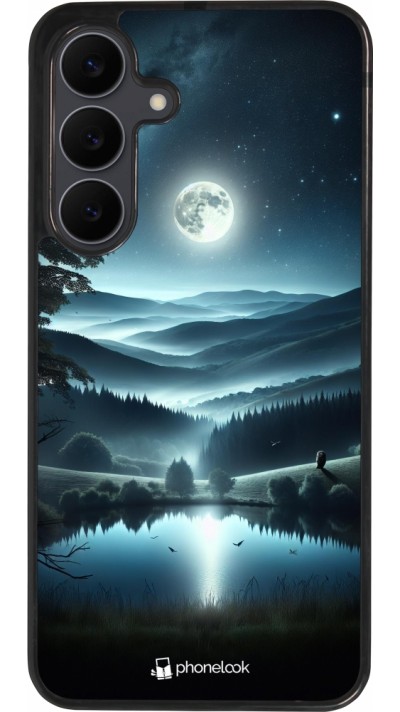 Coque Samsung Galaxy S25 FE - Silicone rigide noir Night Sky View