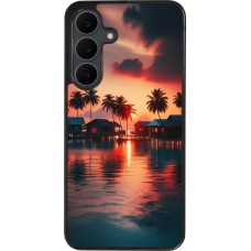 Samsung Galaxy S25 FE Case Hülle - Silikon schwarz Paradies Malediven