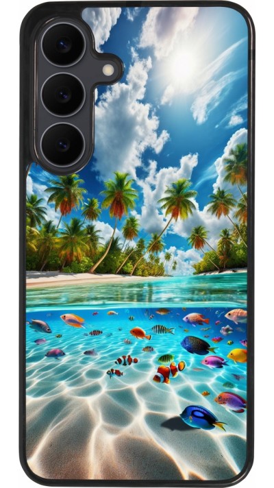 Samsung Galaxy S25 FE Case Hülle - Silikon schwarz Strandparadies