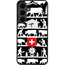 Coque Samsung Galaxy S25 FE - Silicone rigide noir Poya Suisse 1 noir