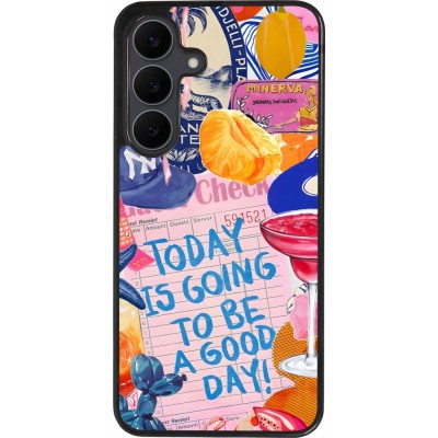 Samsung Galaxy S25 FE Case Hülle - Silikon schwarz Preppy Today is Going to be a good day