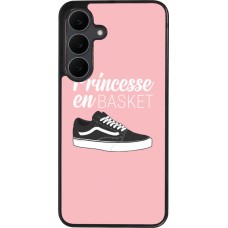 Coque Samsung Galaxy S25 FE - Silicone rigide noir princesse en basket
