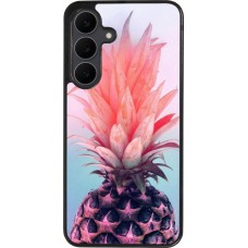 Coque Samsung Galaxy S25 FE - Silicone rigide noir Purple Pink Pineapple