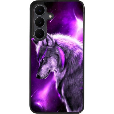 Samsung Galaxy S25 FE Case Hülle - Silikon schwarz Purple Sky Wolf