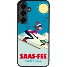 Coque Samsung Galaxy S25 FE - Silicone rigide noir Saas-Fee Ski Downhill