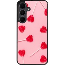 Samsung Galaxy S25 FE Case Hülle - Silikon schwarz Saint Valentines Day 26 Lollipop