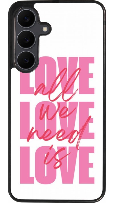 Coque Samsung Galaxy S25 FE - Silicone rigide noir Saint Valentines Day 26 Love all we need is