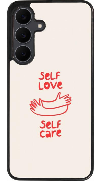 Coque Samsung Galaxy S25 FE - Silicone rigide noir Saint Valentines Day 26 Self love self care