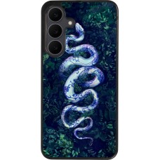 Coque Samsung Galaxy S25 FE - Silicone rigide noir Serpent Blue Anaconda