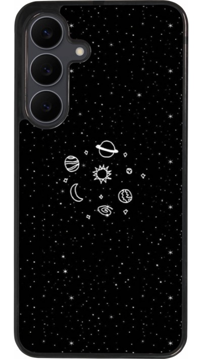 Samsung Galaxy S25 FE Case Hülle - Silikon schwarz Space Doodle