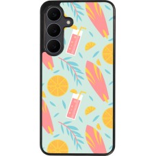 Coque Samsung Galaxy S25 FE - Silicone rigide noir Summer 2025 Pattern citron