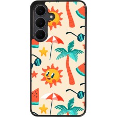 Coque Samsung Galaxy S25 FE - Silicone rigide noir Summer 2025 Pattern soleil