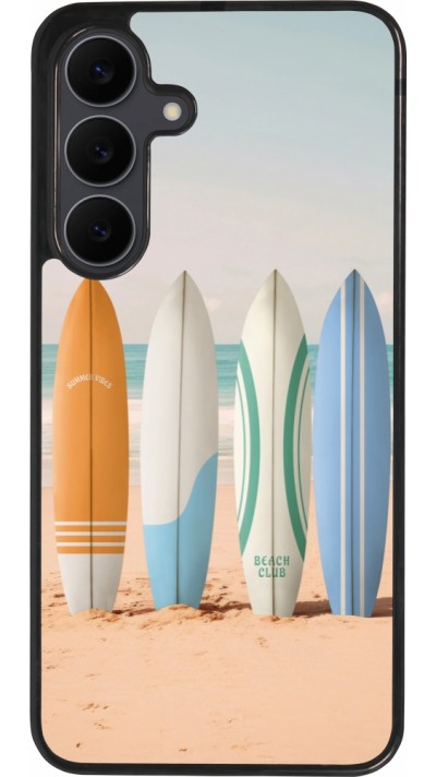 Samsung Galaxy S25 FE Case Hülle - Silikon schwarz Summer surfboard 2025