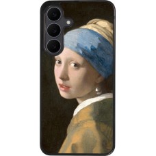 Samsung Galaxy S25 FE Case Hülle - Silikon schwarz Kunstbild - Das Mädchen mit dem Perlenohrring - Jan Vermeer