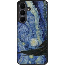 Samsung Galaxy S25 FE Case Hülle - Silikon schwarz Kunstbild - Sternennacht - Van Gogh