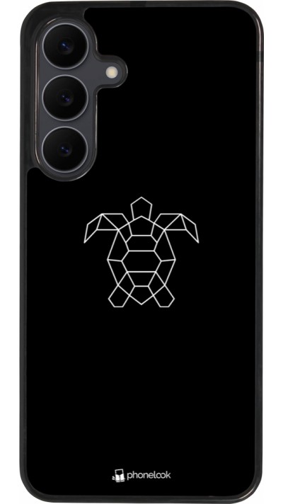 Samsung Galaxy S25 FE Case Hülle - Silikon schwarz Turtles lines on black