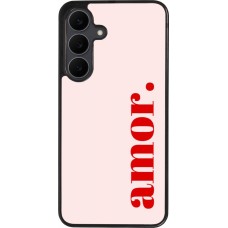 Samsung Galaxy S25 FE Case Hülle - Silikon schwarz Valentine 2024 amor