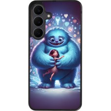 Samsung Galaxy S25 FE Case Hülle - Silikon schwarz Valentin 2024 Flauschige Liebe