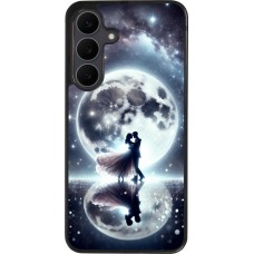 Samsung Galaxy S25 FE Case Hülle - Silikon schwarz Valentin 2024 Liebe unter dem Mond