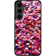 Coque Samsung Galaxy S25 FE - Silicone rigide noir Valentine 2025 Confetti