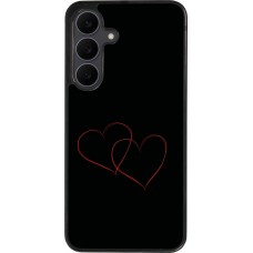 Samsung Galaxy S25 FE Case Hülle - Silikon schwarz Valentine 2023 attached heart