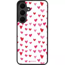 Coque Samsung Galaxy S25 FE - Silicone rigide noir Valentine 2022 Many pink hearts